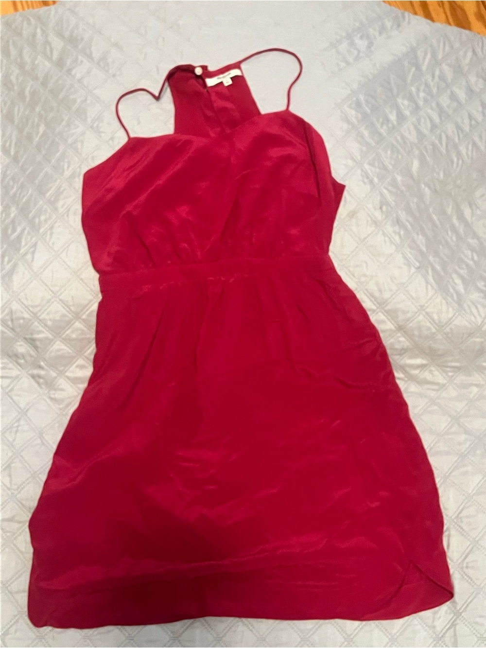 Madewell Hot Pink Spaghetti Strap Dress